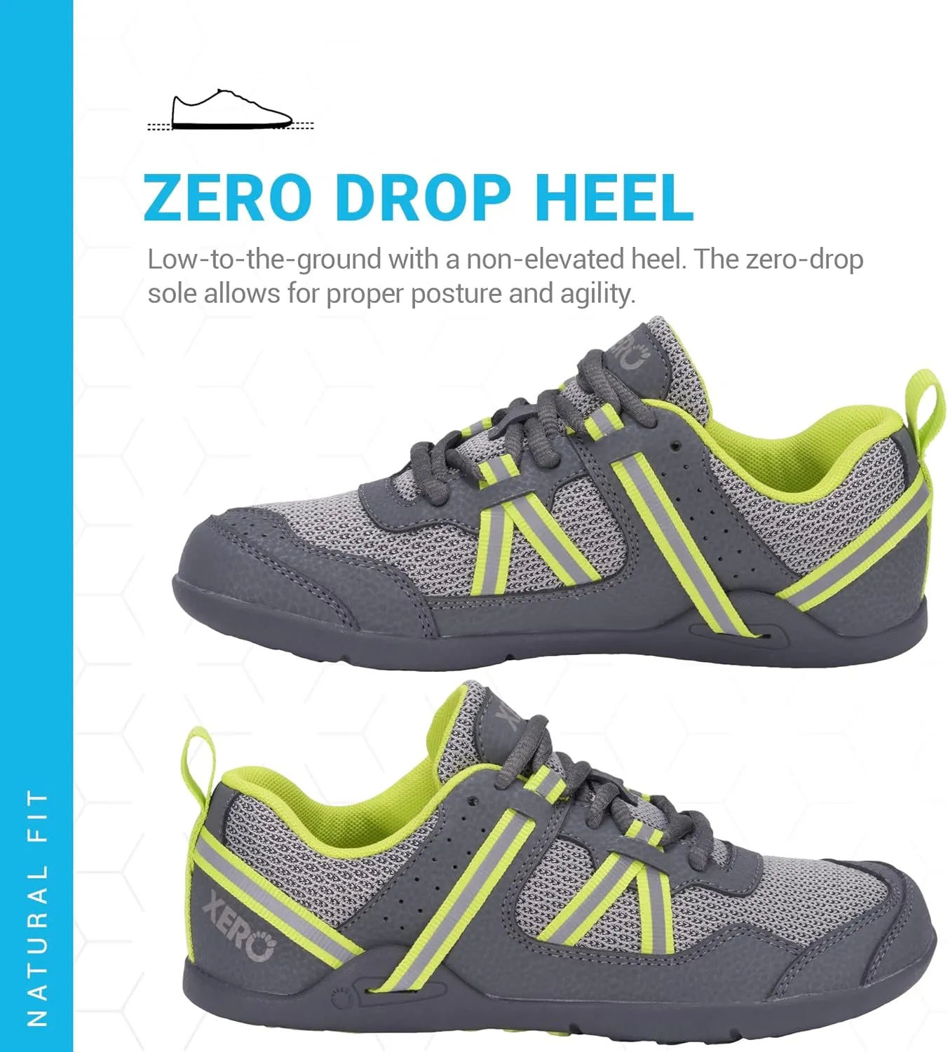 Xero Shoes Kids' Prio Cross Training Shoe - Lightweight Zero Drop, Barefoot