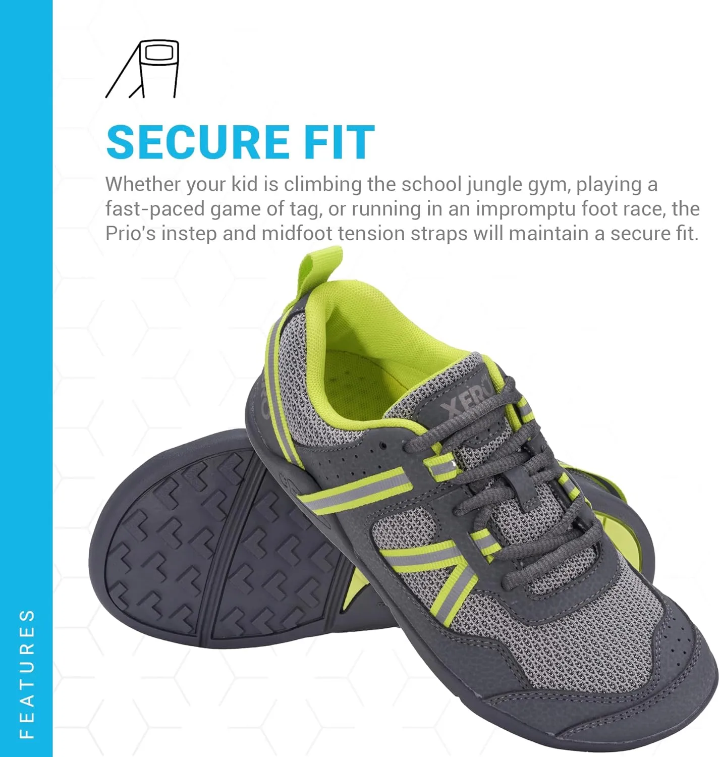 Xero Shoes Kids' Prio Cross Training Shoe - Lightweight Zero Drop, Barefoot