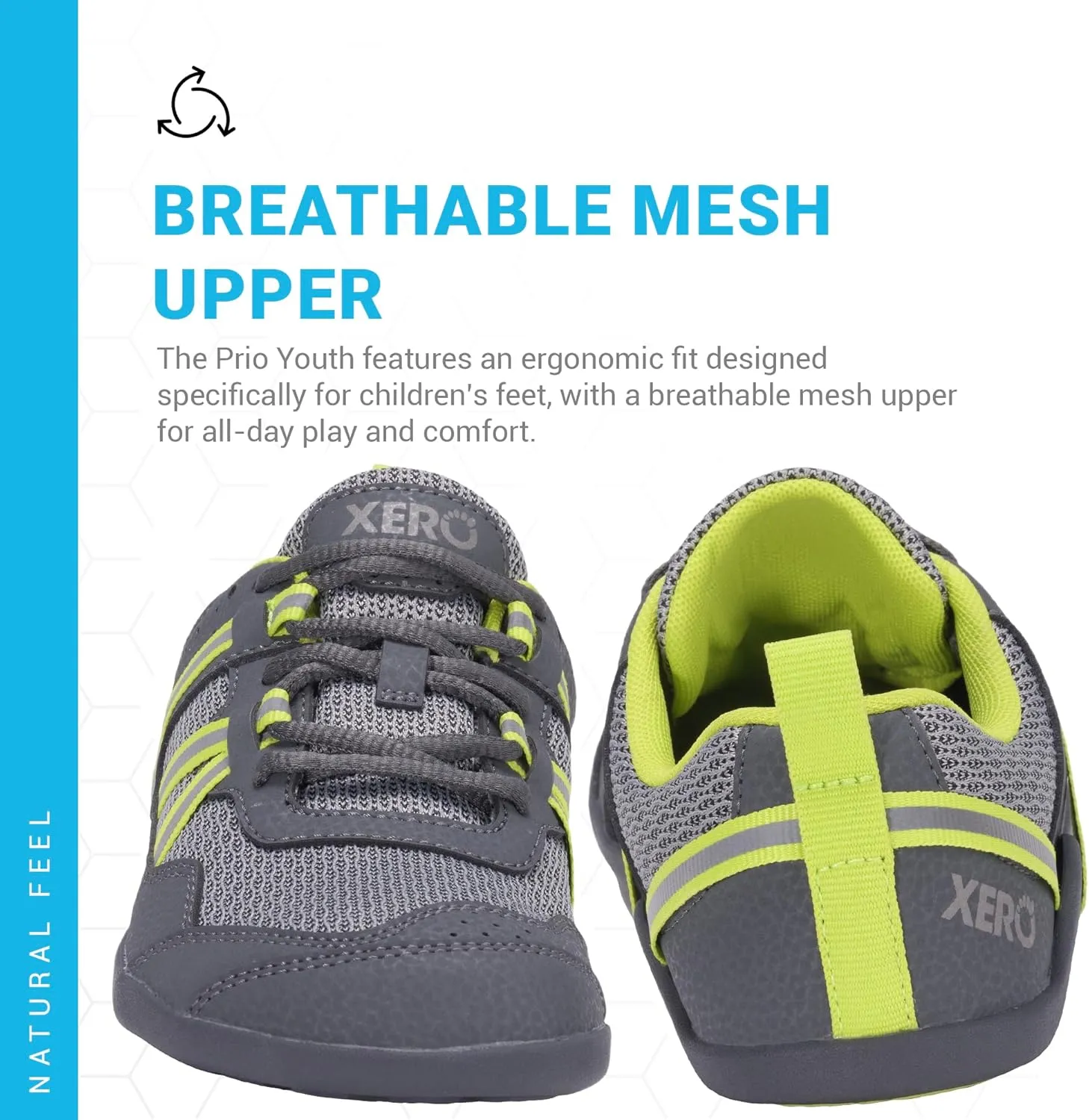 Xero Shoes Kids' Prio Cross Training Shoe - Lightweight Zero Drop, Barefoot