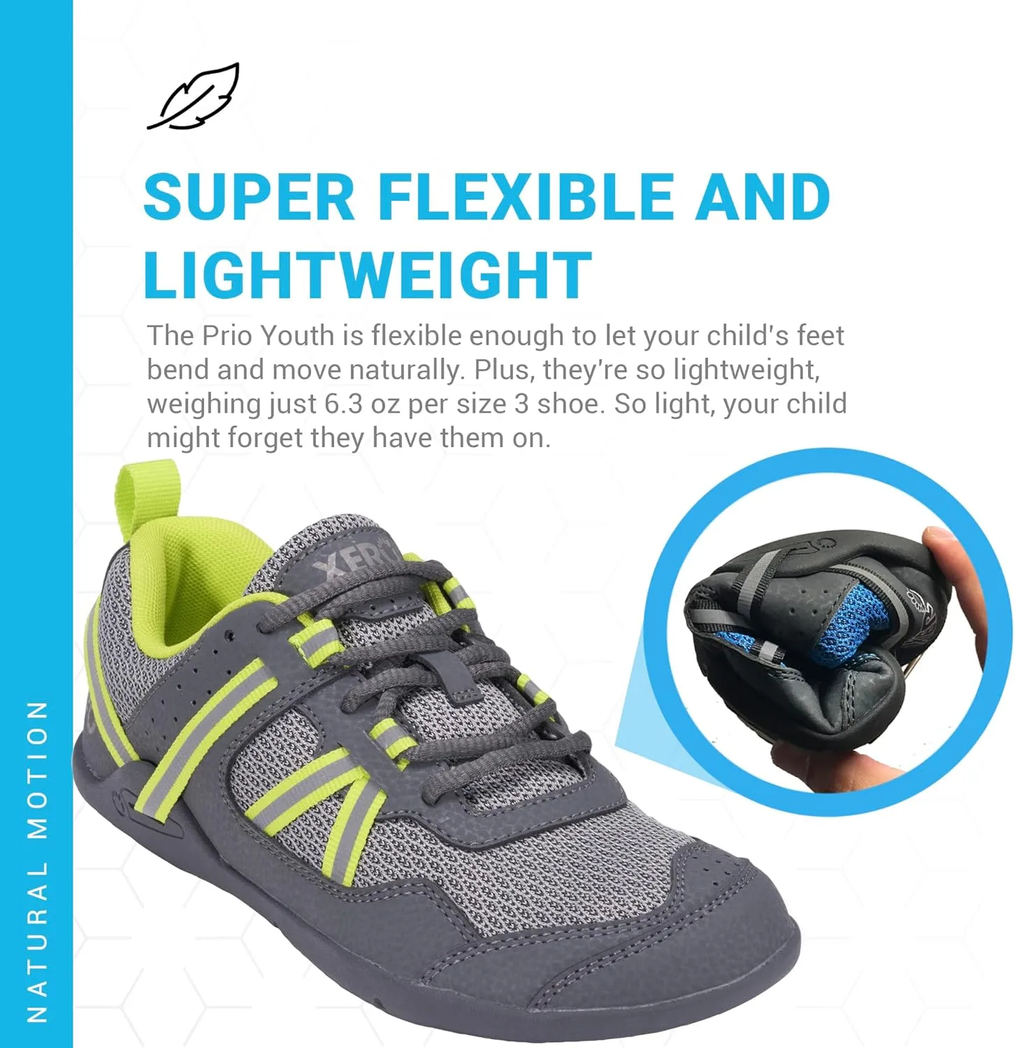Xero Shoes Kids' Prio Cross Training Shoe - Lightweight Zero Drop, Barefoot