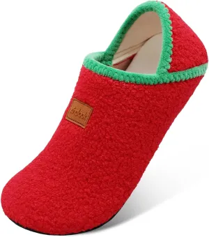 XIHALOOK House Slippers for Women Men Cozy Sock Shoes with Soft Rubber Sole Slip On for Indoor/Outdoor
