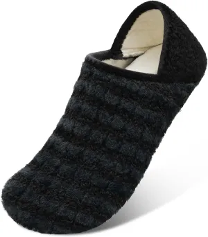 XIHALOOK House Slippers for Women Men Cozy Sock Shoes with Soft Rubber Sole Slip On for Indoor/Outdoor