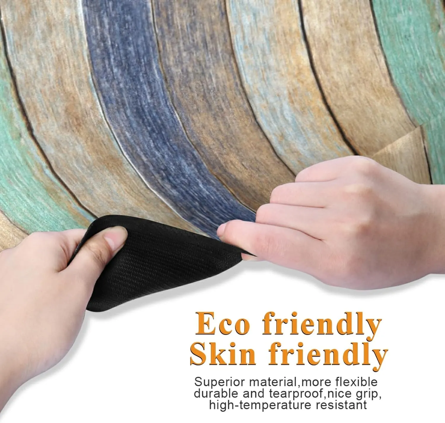 Yoga Mat Non Slip Rubber Fitness Safe Exercise Mat with Bag Durable Folding Workout Mat for Pilates and Floor Exercises