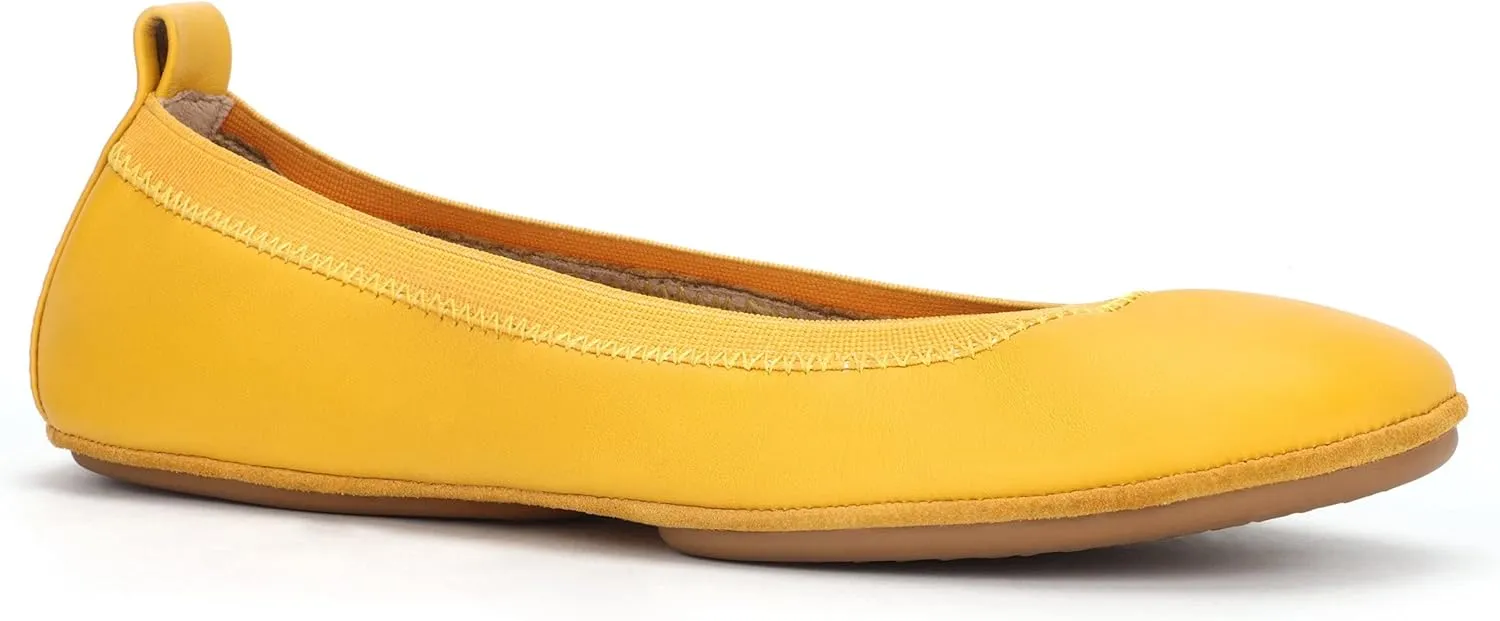 Yosi Samra Samara Womens Classic Leather Foldable Ballet Flat