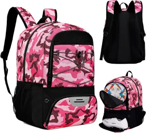 Youth Soccer Bag-Soccer Backpack&Backpack for Football Basketball,with Ball Compartment Separate Cleat Package