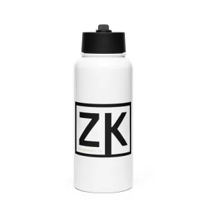 Z Planet Stainless steel water bottle with a straw lid