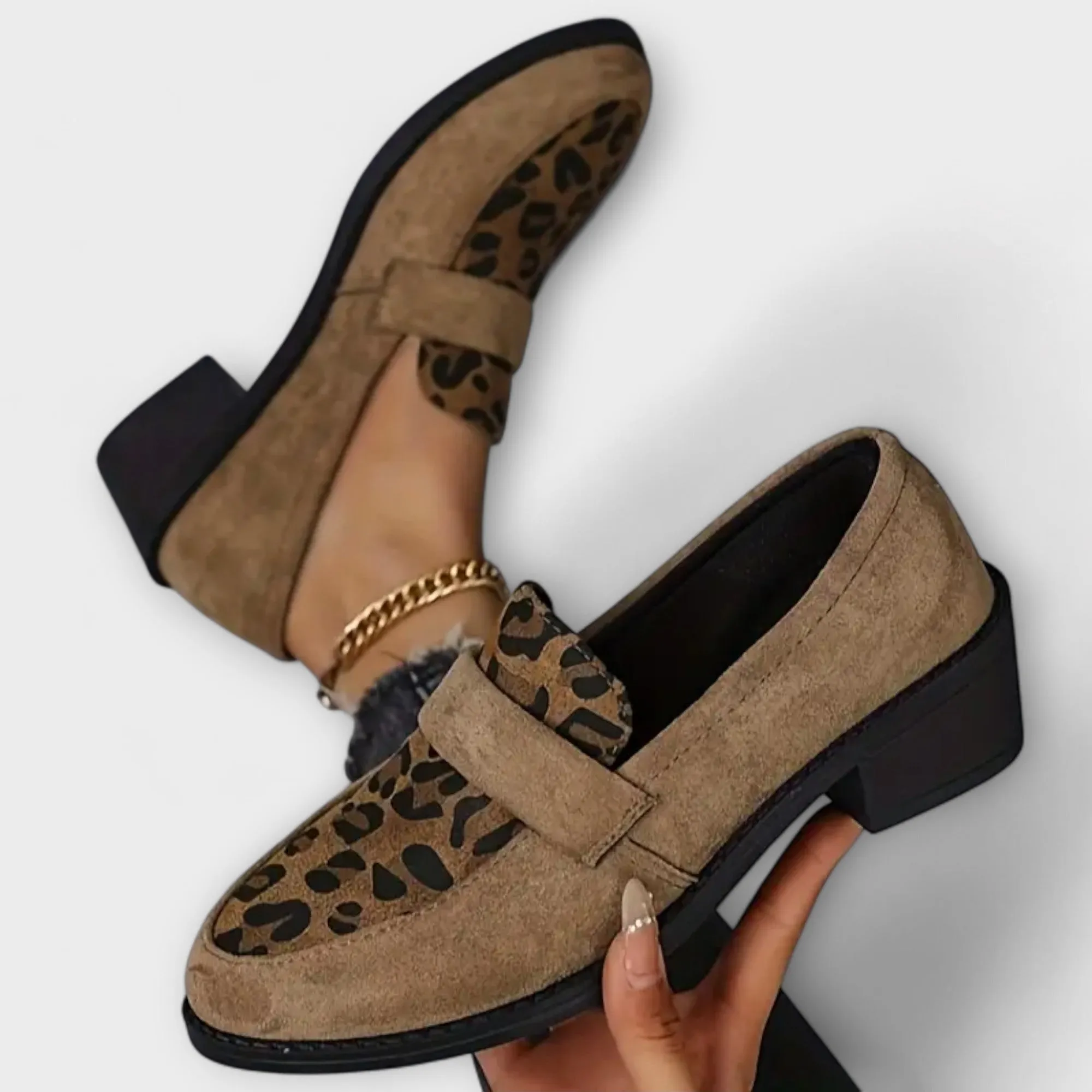 Zaylie™ Automation-ready Sophisticated Block Loafers - Leopard