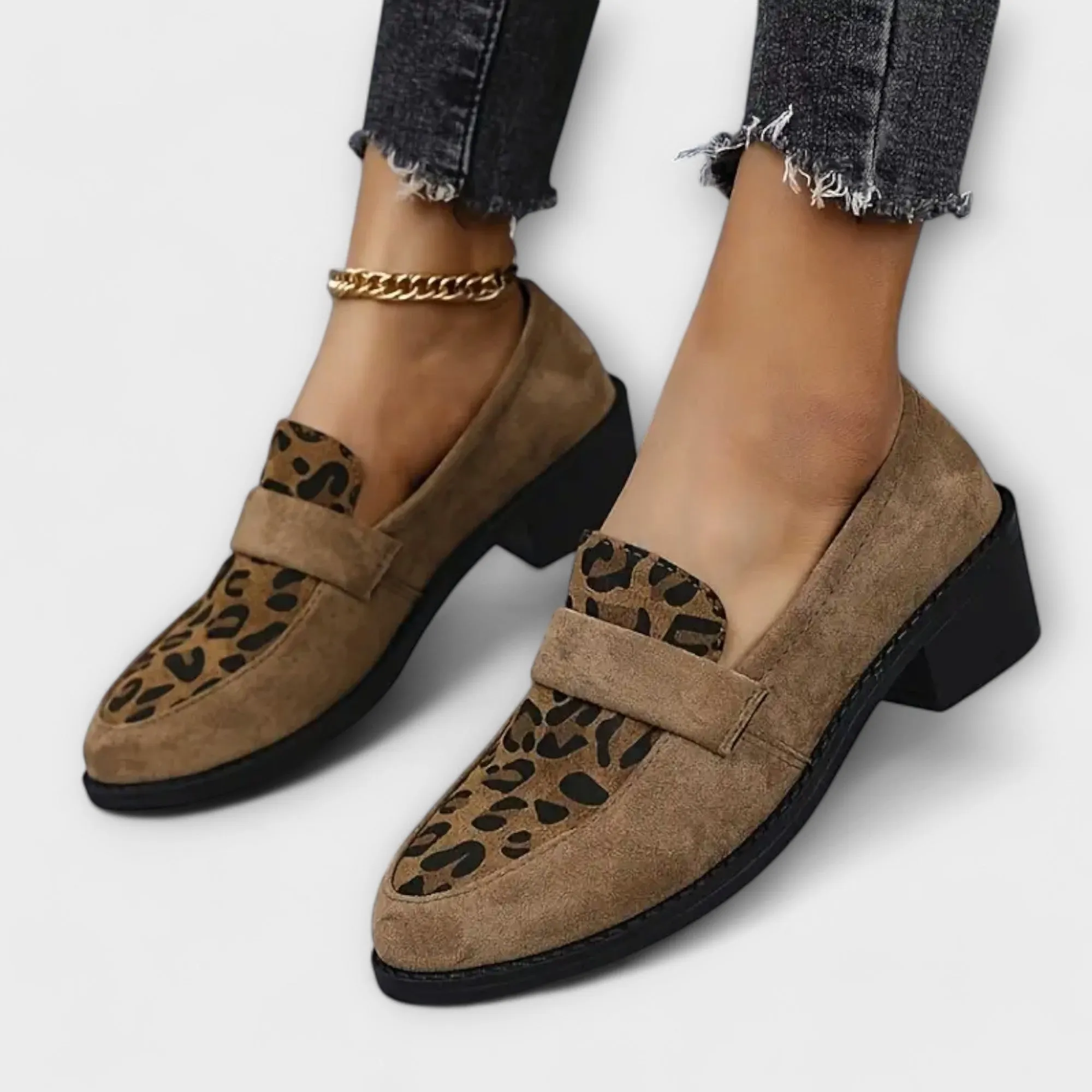 Zaylie™ Automation-ready Sophisticated Block Loafers - Leopard