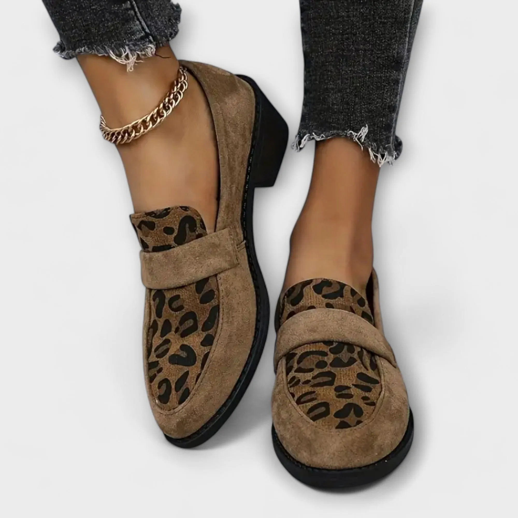 Zaylie™ Automation-ready Sophisticated Block Loafers - Leopard