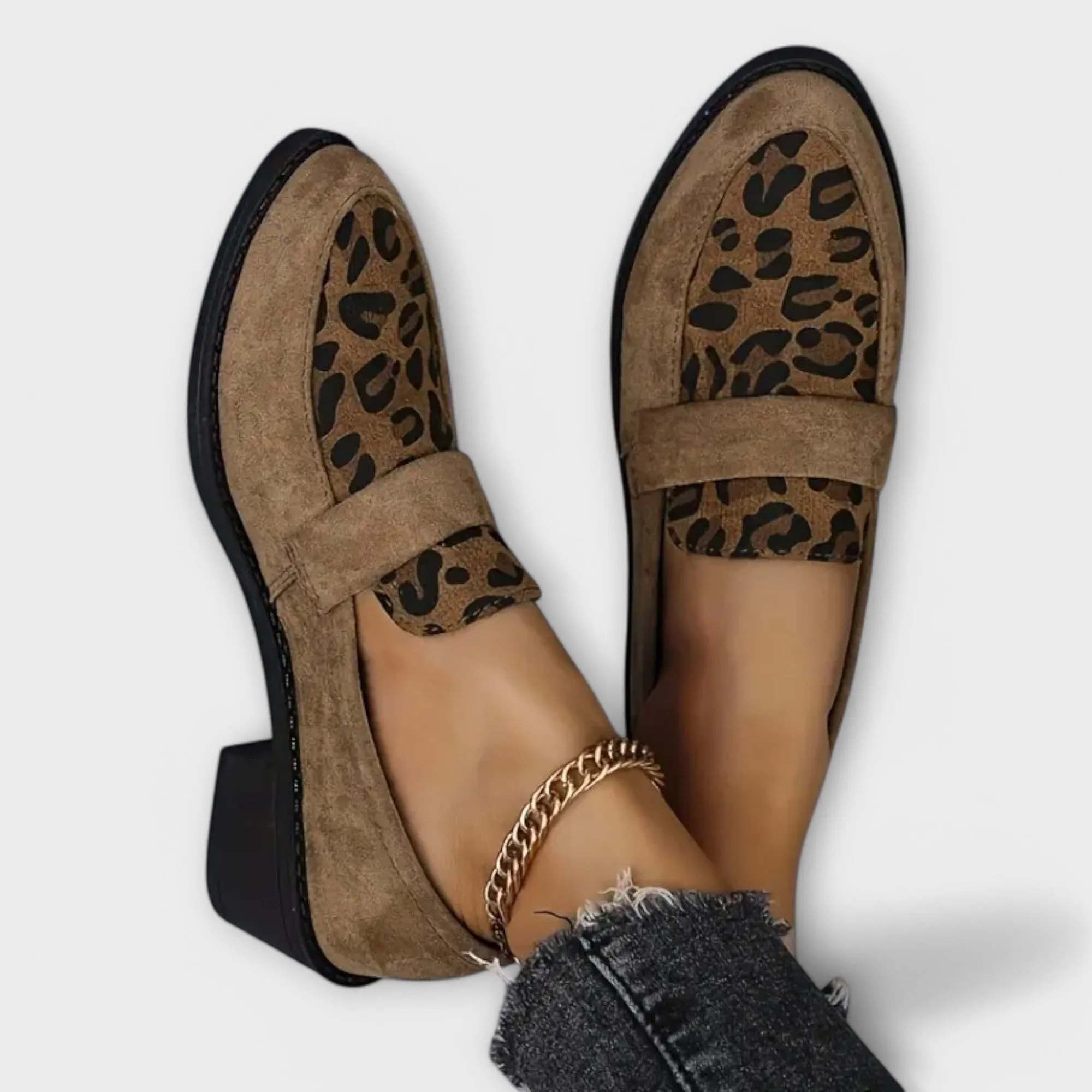 Zaylie™ Automation-ready Sophisticated Block Loafers - Leopard