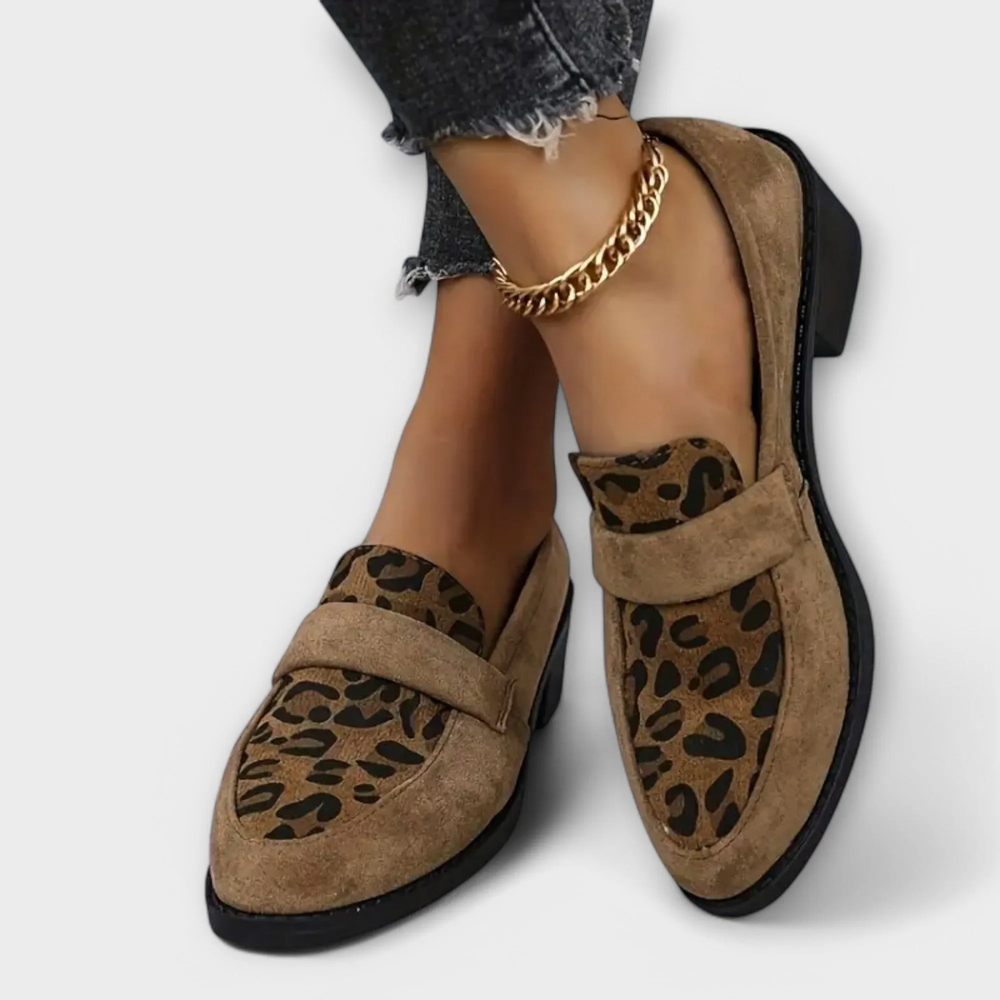 Zaylie™ Automation-ready Sophisticated Block Loafers - Leopard