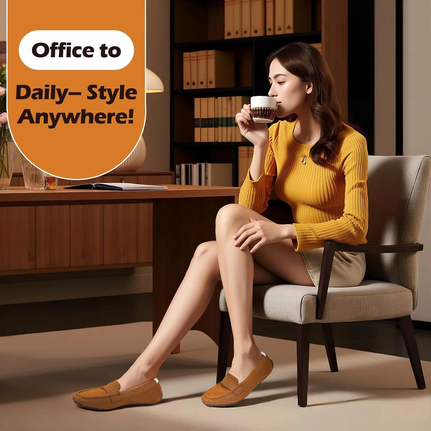 Zelaprox Loafer Shoes for Women Comfortable Women's Loafer Shoes Flat Shoes