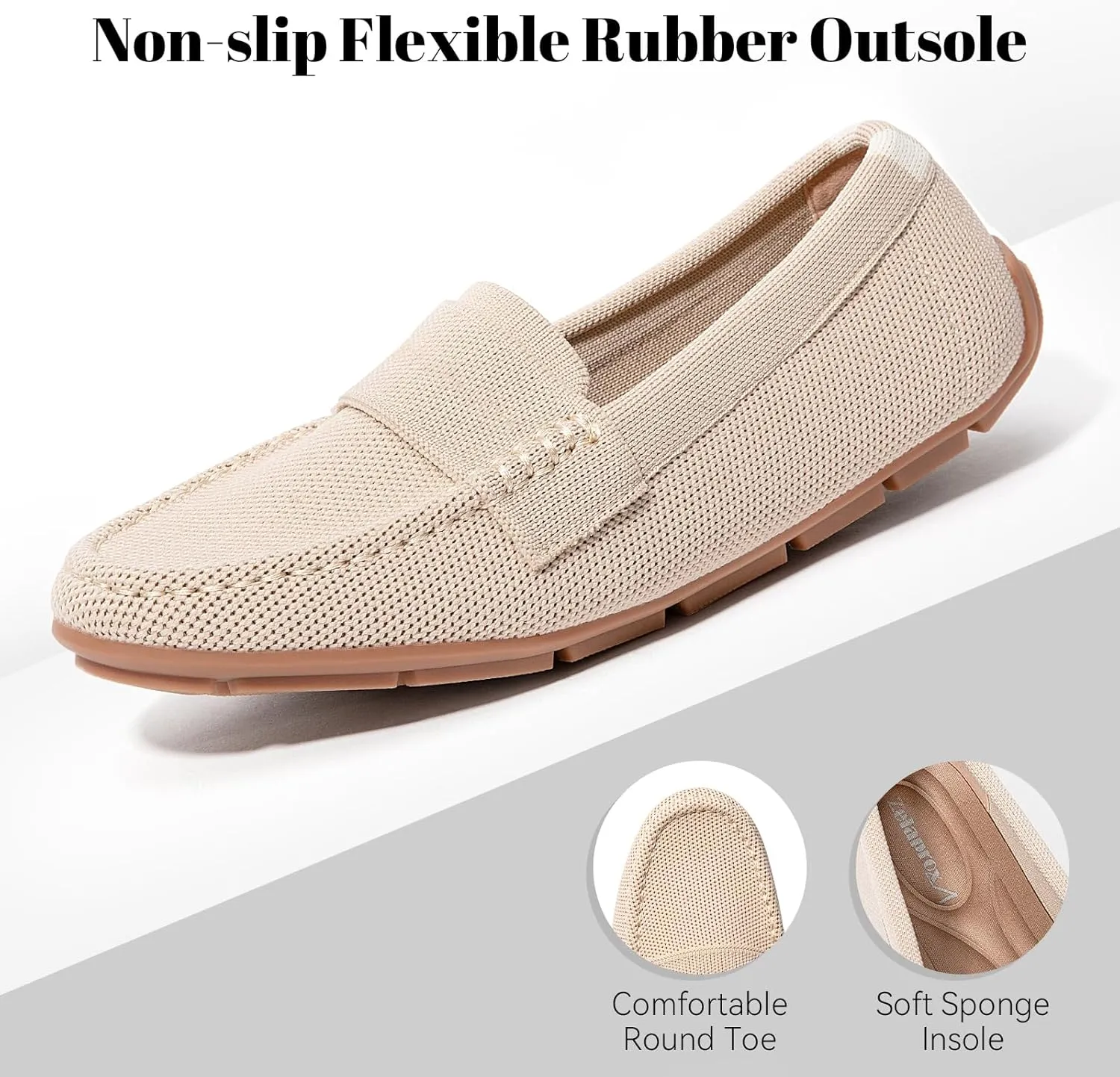 Zelaprox Loafer Shoes for Women Comfortable Women's Loafer Shoes Flat Shoes