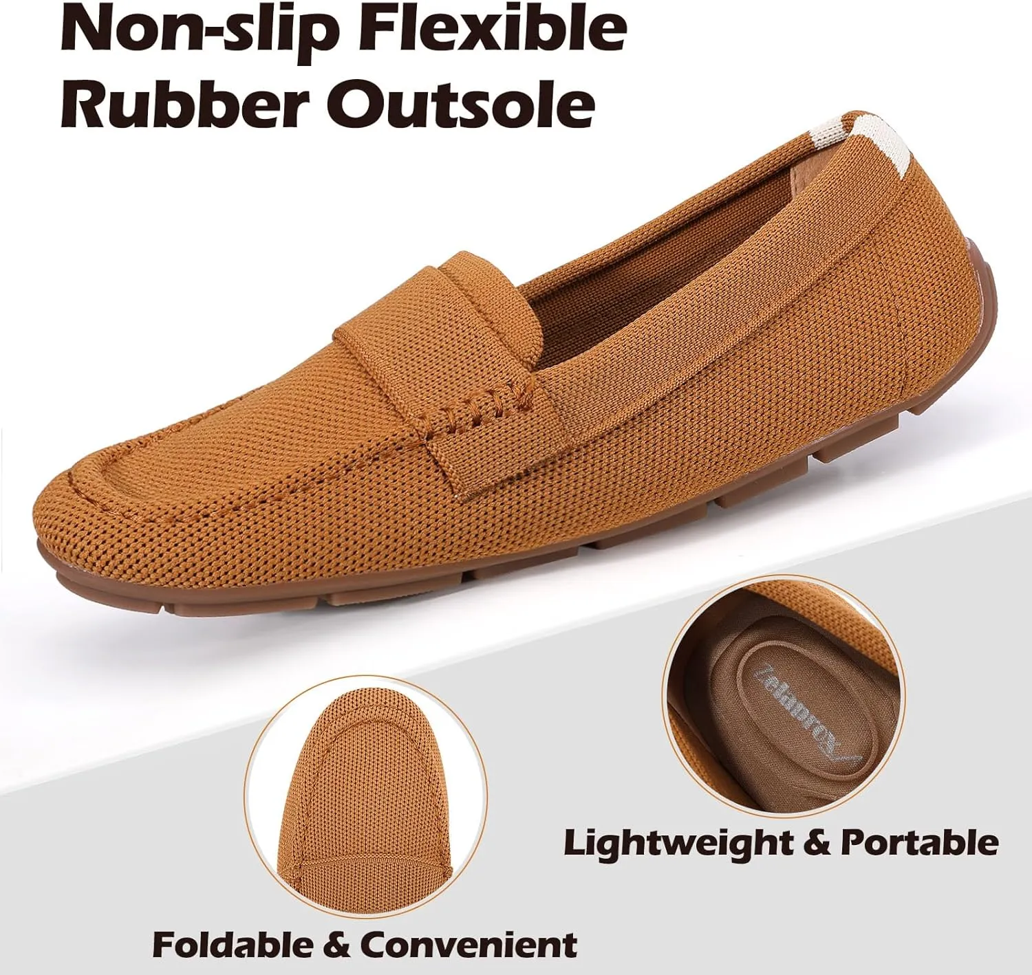 Zelaprox Loafer Shoes for Women Comfortable Women's Loafer Shoes Flat Shoes