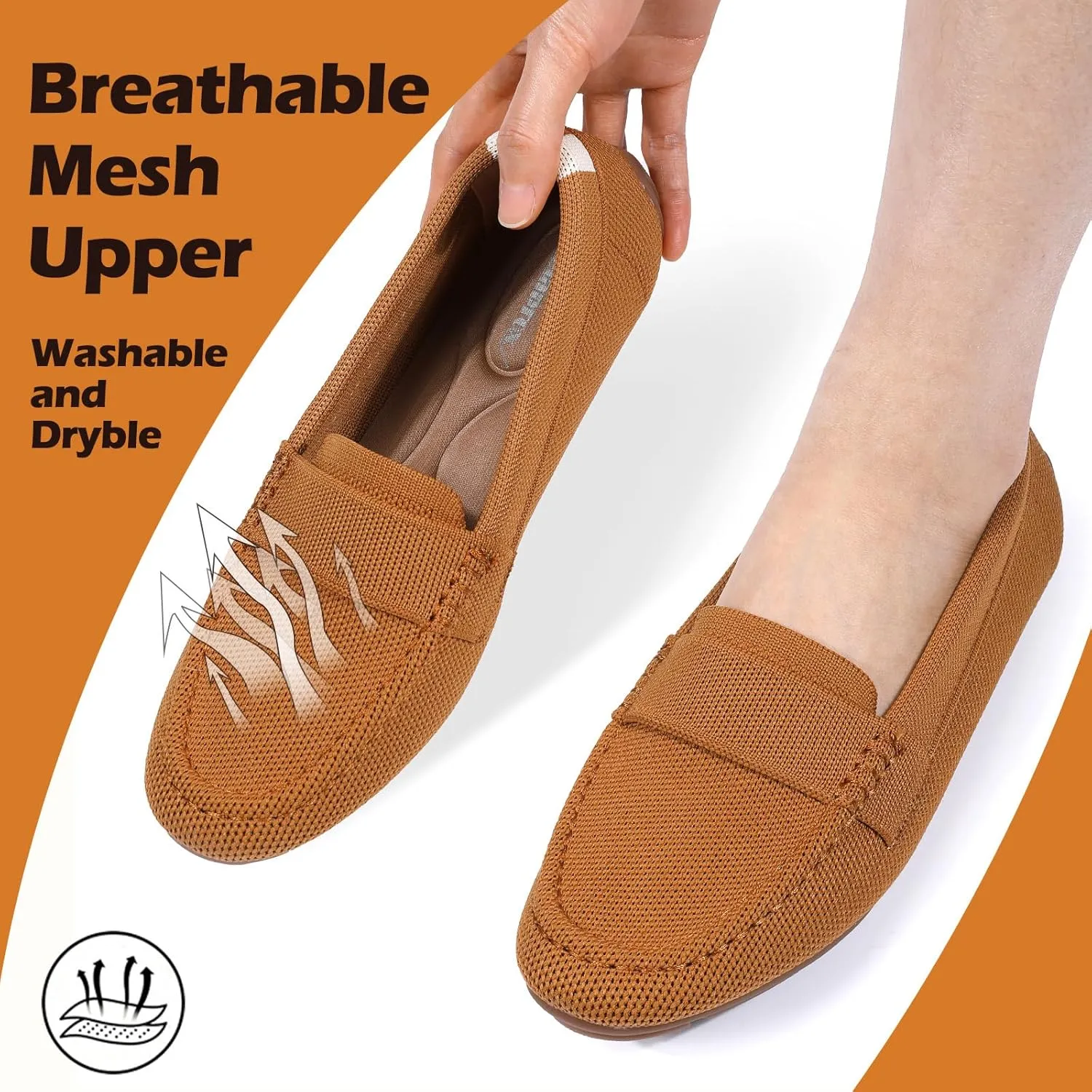 Zelaprox Loafer Shoes for Women Comfortable Women's Loafer Shoes Flat Shoes